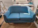 Blauw groen bankje van Made, Ophalen, Gebruikt, Tweepersoons, Minder dan 150 cm