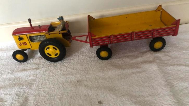 Joustra blikken tractorJ-12  Massey F.   uit  60, Antiek en Kunst, Antiek | Speelgoed, Ophalen of Verzenden