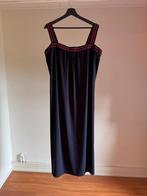 Donkerblauwe zachte lange jurk maat 50/52 €2,00 koopje!!, Blauw, Jurk, Ophalen of Verzenden, Zo goed als nieuw