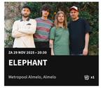 1 ticket Elephant in Metropool Almelo, Tickets en Kaartjes, Eén persoon, November