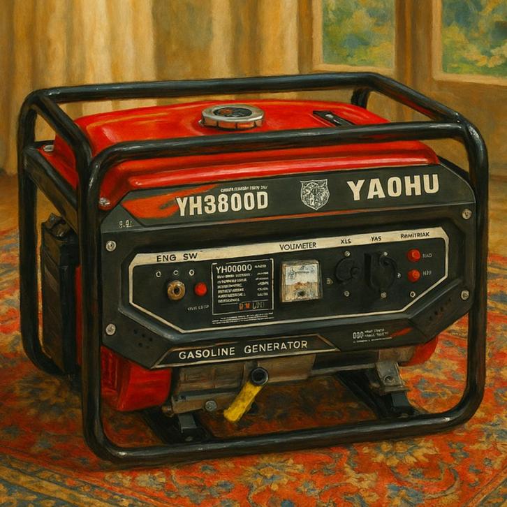 YAOHU YH3800D GASOLINE GENERATOR - Garantie, Huis en Inrichting, Overige Huis en Inrichting, Zo goed als nieuw