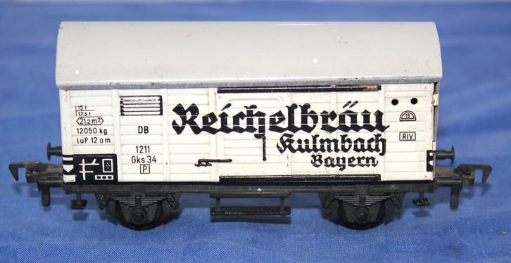 Fleischmann H0 5022 DB bierwagen ‘Reichelbrau’., Hobby en Vrije tijd, Modeltreinen | H0, Gebruikt, Wagon, Gelijkstroom, Fleischmann
