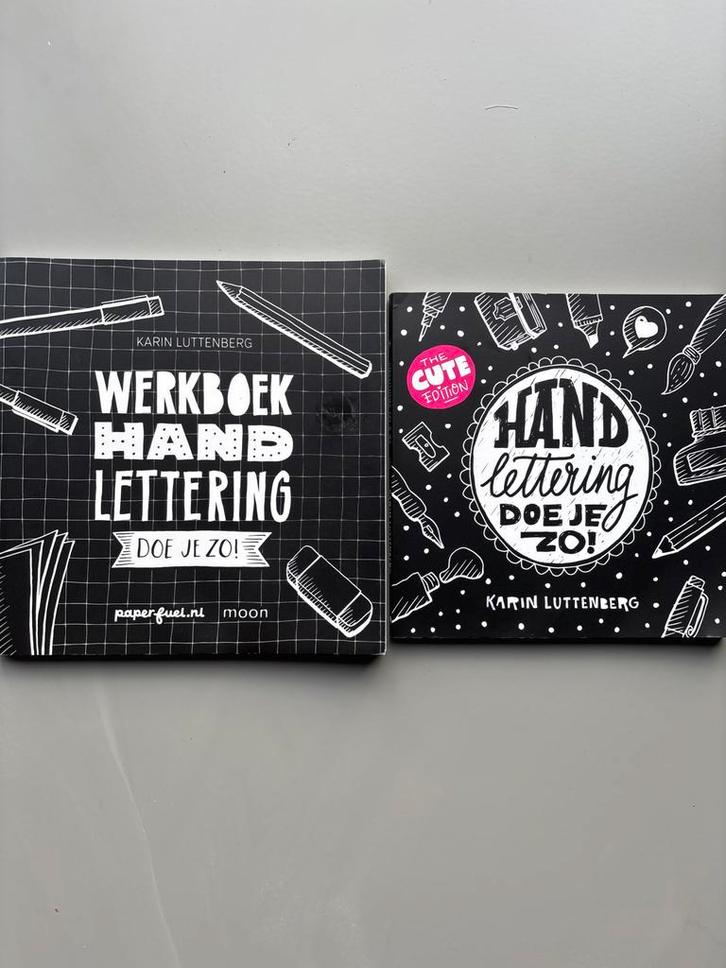 Handlettering Werkboek en handboek Karin Luttenberg, Boeken, Hobby en Vrije tijd, Nieuw, Tekenen en Schilderen, Ophalen of Verzenden
