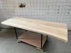 Boomstam Tafelblad - 250cm massief, Ophalen, Rechthoekig, 200 cm of meer, 50 tot 100 cm