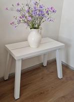 Wit krukje / bankje 60 x 29 x h45 cm * v, Huis en Inrichting, Krukjes, Ophalen, Zo goed als nieuw, Hout