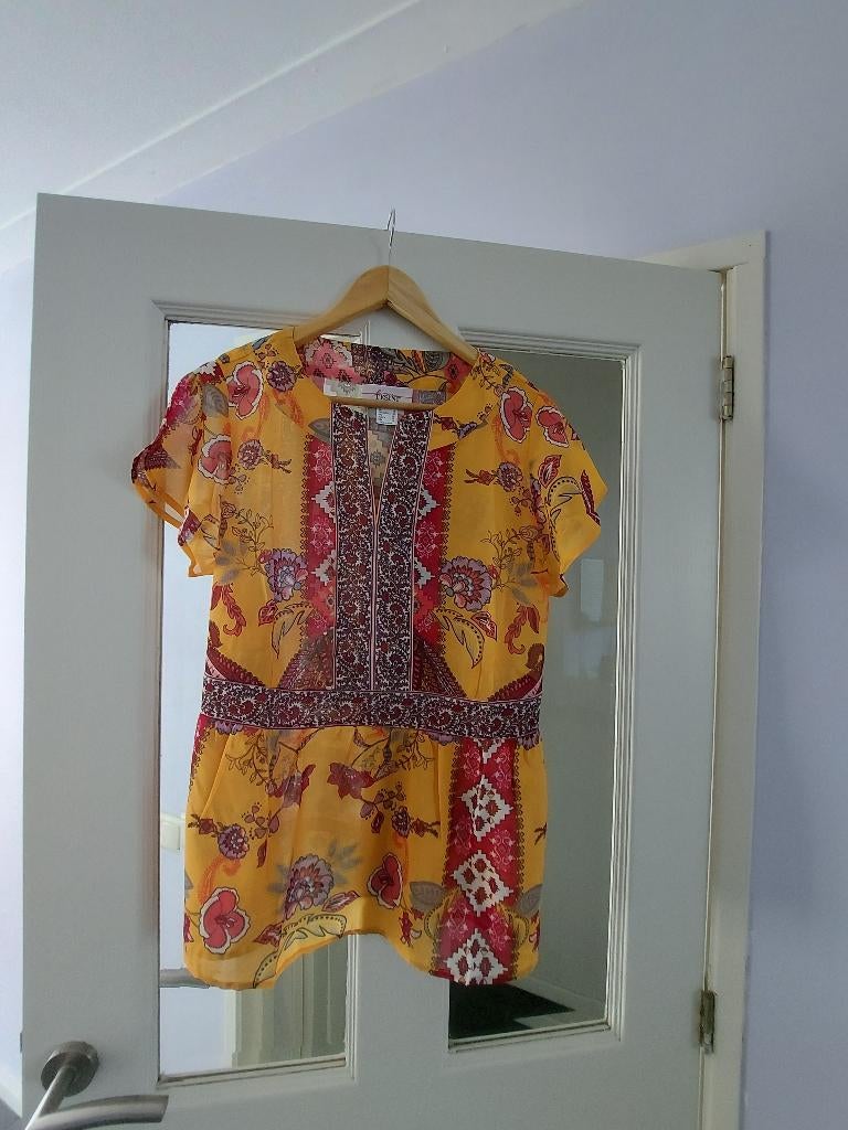 schitterende zomer blouse (bohemian) nieuw!, Kleding | Dames, Blouses en Tunieken, Ophalen, Nieuw, Maat 42/44 (L), Oranje