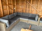 Fonteyn Wicker Modulaire Lounge met hocker Set 5 persoons, Ophalen, 5 zitplaatsen, Gebruikt, Hocker