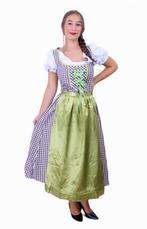 Lange Heidi Tirol Dirndl jurk groen bruin oktoberfest XS S, Kleding | Dames, Carnavalskleding en Feestkleding, Nieuw, Ophalen of Verzenden