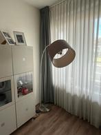 Booglamp bruin/taupe/zilver, Huis en Inrichting, Lampen | Vloerlampen, Ophalen, Gebruikt, Metaal, Modern
