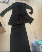 Two piece co cord pinstripe krijtstreep, Overige typen, Zwart, Zo goed als nieuw, Ophalen