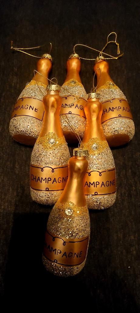 Champagne  kerst hangers, Diversen, Kerst, Ophalen of Verzenden