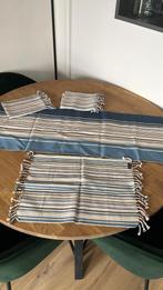 Moltex Linnen Placemat 4x met tafelmat, Ophalen of Verzenden, Zo goed als nieuw, Blauw, Placemat