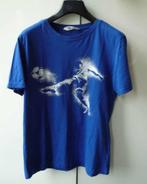 Blauw t-shirt met voetbal print, H&M 158/164, Kinderen en Baby's, Kinderkleding | Maat 158, Jongen, Ophalen of Verzenden, Zo goed als nieuw