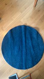 Rond vloerkleed donkerblauw, Huis en Inrichting, Ophalen, Zo goed als nieuw, Rond, 100 tot 150 cm
