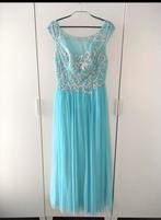 Gala jurk blauw maat 38, Maat 38/40 (M), Blauw, Ophalen of Verzenden, Zo goed als nieuw