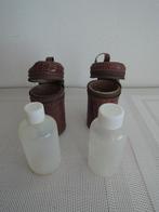 Twee vintage etuis met flesjes, Ophalen of Verzenden