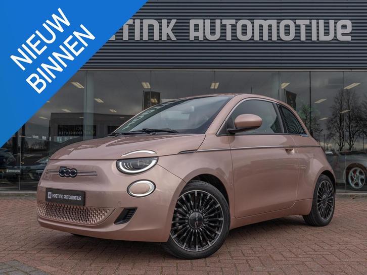 Fiat 500 3+1 La Prima 42 kWh | Rose Gold | Dealer onderhoude, Auto's, Fiat, Bedrijf, Te koop, ABS, Achteruitrijcamera, Adaptive Cruise Control