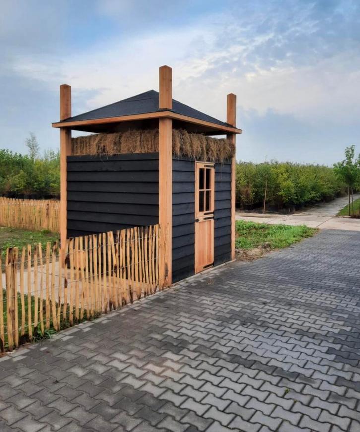 Luxe douglas hooiberg/kippenhok, Dieren en Toebehoren, Pluimvee | Toebehoren, Zo goed als nieuw, Kippenhok of Kippenren, Ophalen of Verzenden