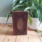 Lucky Vintage houten doos Indonesië houtsnijwerk bohemian, Huis en Inrichting, Woonaccessoires | Schalen en Manden, Gebruikt, Schaal