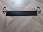 Nieuwe Wandrek Industrieel Zwart Metaal 60x10x13cm, Ophalen of Verzenden