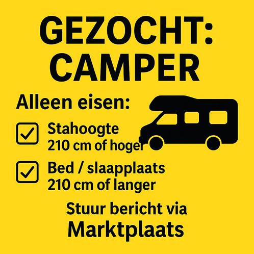 Camper gezocht!, Hobby en Vrije tijd, Modelbouw | Auto's en Voertuigen, Ophalen of Verzenden