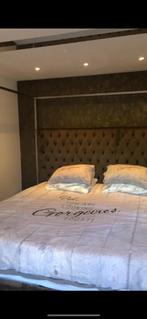 Prachtige Richmond Interiors Richmond - Bed Victoria Hemelbe, Fluweel, Hemelbed, Ophalen of Verzenden, 180 cm, 200 cm
