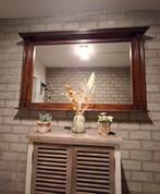 GRATIS Vintage nostalgische spiegel houtsnijwerk 140x90, Antiek en Kunst, Antiek | Spiegels, Ophalen, Rechthoekig