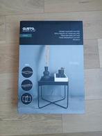 Metalen bijzettafel met MDF - Gusta, nieuw!, Minder dan 45 cm, Minder dan 55 cm, Metaal of Aluminium, Vierkant