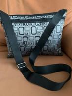 Damestas schoudertas zwart grijs retro design tas, Ophalen of Verzenden, Zo goed als nieuw, Zwart, Overige merken