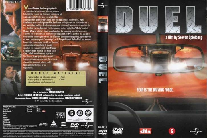Duel 1971 DVD met Dennis Weaver, Tim Herbert, Cd's en Dvd's, Dvd's | Klassiekers, Zo goed als nieuw, Komedie, 1980 tot heden, Vanaf 12 jaar