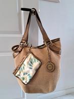 Ugg vintage woven hobo shopper bag met extra portemonnee, Ophalen of Verzenden, Zo goed als nieuw, Bruin, Shopper