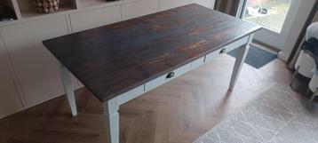 Eettafel oud teak