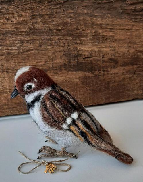 Genaaldvilt Musje wol naaldvilten Mus Huismus handgemaakt, Hobby en Vrije tijd, Vilt, Nieuw, Overige typen, Wolvilt, Ophalen of Verzenden