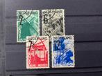 Nederland NVPH 244-247 gestempeld, Postzegels en Munten, Postzegels | Nederland, Ophalen of Verzenden, T/m 1940, Gestempeld
