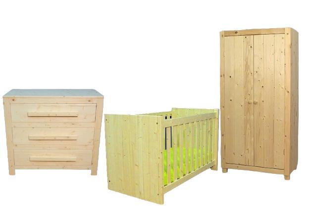 Stevige massief houten babykamers, Kinderen en Baby's, Kinderkamer | Complete kinderkamers, Nieuw, Jongetje, Ophalen of Verzenden