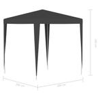 Partytent professioneel 2x2 m antraciet gratis bezorgd, Tuin en Terras, Partytenten, Nieuw, 2 meter of meer, Minder dan 5 meter