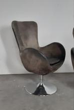 Vintage Fauteuil, Ophalen, 75 tot 100 cm, Stof, 50 tot 75 cm