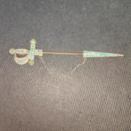 Nr.88 Antieke zwaard spelt broche, Ophalen of Verzenden, Overige materialen