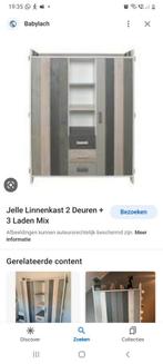 kledingkast steigerhout grijs, Ophalen, Gebruikt, 50 tot 75 cm, 200 cm of meer