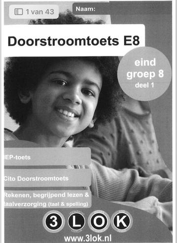 Oefentoets Doorstroomtoets Groep 8 - lijkt op de echte! beschikbaar voor biedingen