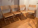 4 Vintage klapstoelen van IKEA (1999), Huis en Inrichting, Stoelen, Ophalen, Bruin, Zo goed als nieuw, Vier