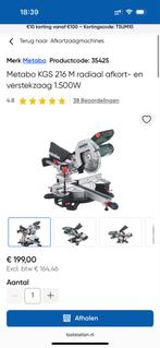 Metabo KGS 216 M Afkortzaag - Zo Goed Als Nieuw!, Doe-het-zelf en Verbouw, Gereedschap | Zaagmachines, Ophalen, 70 mm of meer