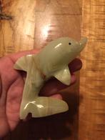 Stenen dolfijn beeldje, Ophalen of Verzenden, Zo goed als nieuw, Steen, Dierenbeeld