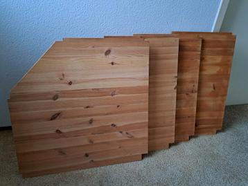 IVAR
Hoekplank Ikea, grenen, 76x76x50 cm. 4 stuks - afbeelding 1