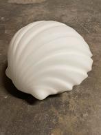 Vintage Limburg Glashutte Schelp Lamp - Wit Glas, Ophalen, Schelp(en)