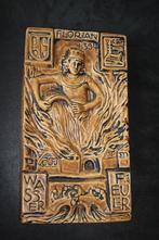 wandbord heilige voor brandweerlieden, Ophalen