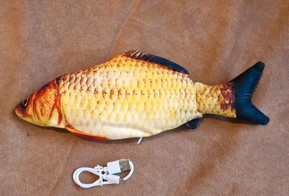 Interactief kattenspeeltje – bewegende vis – oplaadbaar, Dieren en Toebehoren, Kattenspeelgoed, Overig speelgoed, Ophalen of Verzenden