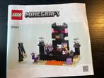LEGO Minecraft The End Arena 21242, Ophalen of Verzenden, Zo goed als nieuw, Complete set, Lego