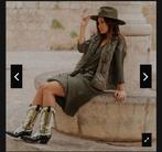 Prachtige groen metallic en zwarte western cowboy boots, Ophalen of Verzenden, Zo goed als nieuw, Groen