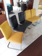 5 comfortabele Movani eetkamer stoelen, Huis en Inrichting, Stoelen, Ophalen, Gebruikt, Overige kleuren, Metaal